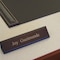 Dacasso Walnut & Leather Name Plate AG-8446 - alternate 4